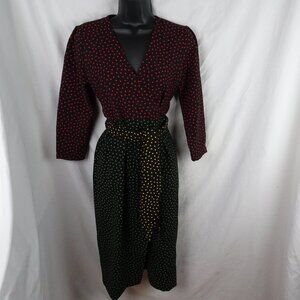 Zara Women Polka Dots Wrap Dress Size XS